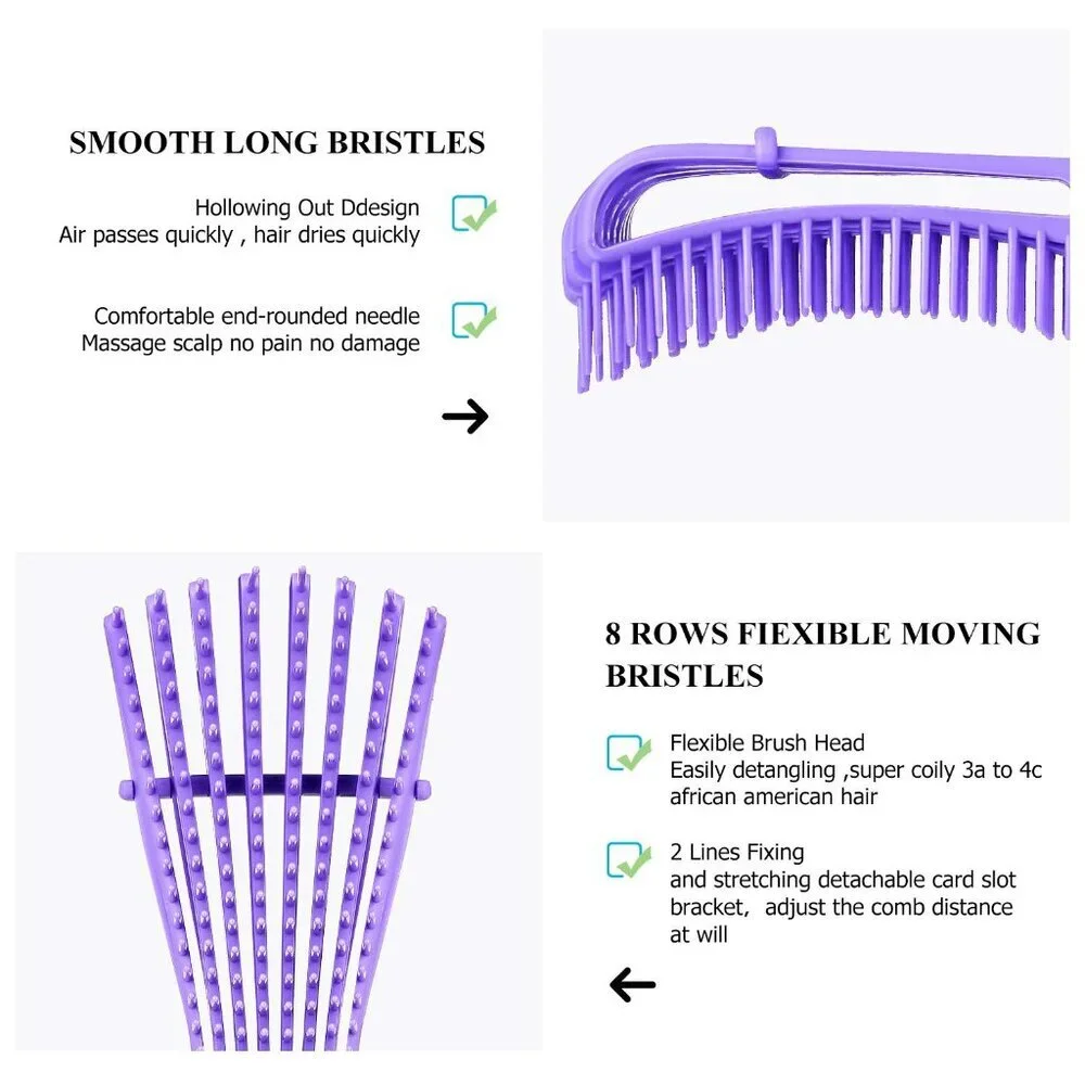 Detangling Hair Brush, Detangling brush for Adults and Kids, Comb Set for Kinky